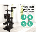 i.Pet Cat Tree 193cm Tower Scratching Post Grey Condo House