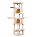 i.Pet Cat Tree 167cm Large Beige Scratching Post Tower House