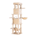 i.Pet Cat Tree 167cm Large Beige Scratching Post Tower House