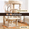 i.Pet Cat Tree 167cm Large Beige Scratching Post Tower House