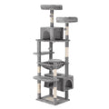 i.Pet Cat Tree 184cm Scratching Post Tower Condo House Grey