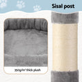 i.Pet Cat Tree 184cm Scratching Post Tower Condo House Grey
