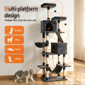 i.Pet Cat Tree 206cm Grey Large Scratching Post Tower House