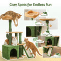 i.Pet Cat Tree 101cm Scratching Post Tower Furniture Green