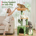i.Pet Cat Tree 101cm Scratching Post Tower Furniture Green