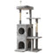 i.Pet Cat Tree 127cm Scratching Post Tower Grey Furniture