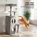 i.Pet Cat Tree 127cm Scratching Post Tower Grey Furniture