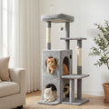i.Pet Cat Tree 127cm Scratching Post Tower Grey Furniture