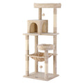 i.Pet Cat Tree 143cm Scratching Post Condo House Tower Beige