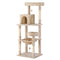 i.Pet Cat Tree 143cm Scratching Post Condo House Tower Beige