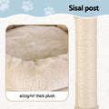 i.Pet Cat Tree 143cm Scratching Post Condo House Tower Beige
