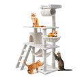 i.Pet Cat Tree 141cm Scratching Post Tower Condo House Bed Beige