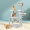 i.Pet Cat Tree 141cm Scratching Post Tower Condo House Bed Beige