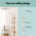 i.Pet Cat Tree 290cm Tower Scratching Cats Post Scratcher Floor to Ceiling Bed