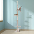 i.Pet Cat Tree 290cm Tower Scratching Post Floor Ceiling Bed
