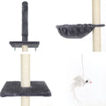i.Pet Cat Tree 260cm Tower Scratching Post Floor Ceiling Dark Grey