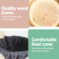 i.Pet Cat Tree 260cm Tower Scratching Post Floor Ceiling Dark Grey