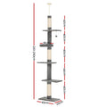 i.Pet Cat Tree 290cm Tower Scratching Post Floor to Ceiling Bed