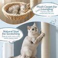 i.Pet Cat Tree Tower Floor to Ceiling Scratching Post 270cm Beige