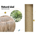 i.Pet Cat Tree 138cm Scratching Post Tower Wood Condo Rattan