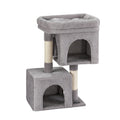 i.Pet Cat Tree 67cm Tower Scratching Post Condo Light Grey
