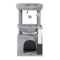 i.Pet Cat Tree 82cm Scratching Post Tower House Light Grey