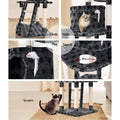 i.Pet Cat Tree 120cm Scratching Post Tower Condo Bed Wood