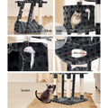 i.Pet Cat Tree 120cm Scratching Post Tower Condo Bed Wood