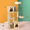 i.Pet Cat Tree 141cm Tower Scratching Post Wood Condo Bed Toys