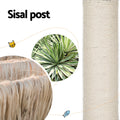 i.Pet Cat Tree 142cm Scratching Post Condo House Wood Bed