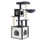 i.Pet Cat Tree Tower 144cm Scratching Post Wood Bed Condo House