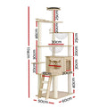 i.Pet Cat Tree 174cm Scratching Post Tower Wood Condo House Bed
