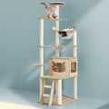 i.Pet Cat Tree 174cm Scratching Post Tower Wood Condo House Bed