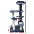 i.Pet Cat Tree 100cm Scratching Post Tower Wood Condo House Bed