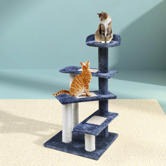 i.Pet Cat Tree 100cm Scratching Post Tower Wood Condo House Bed