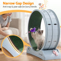 i.Pet Cat Exercise Wheel Treadmill 80cm Blue & Green