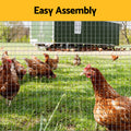 i.Pet Chicken Fence 15m x 120cm Wire Mesh Poultry Netting Roll