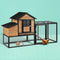 i.Pet Chicken Coop Rabbit Hutch Large Wooden Run Cage Bunny House