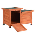i.Pet Wooden Cat House Rabbit Hutch Outdoor Shelter Condo