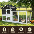 i.Pet Extra Large Wooden Chicken Coop Rabbit Hutch House With Run