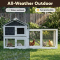 i.Pet Extra Large Wooden Chicken Coop Rabbit Hutch House With Run