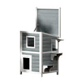 i.Pet Outdoor Cat House 56x52x82cm Wooden Shelter Hutch