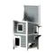 i.Pet Outdoor Cat House 56x52x82cm Wooden Shelter Hutch