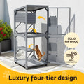 i.Pet Cat House Wooden 180cm Rabbit Hutch Pet Condo Dog