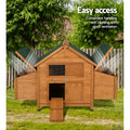 i.Pet Chicken Coop Rabbit Hutch 150x68x96cm Large Wooden