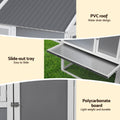 i.Pet Chicken Coop Large Outdoor Rabbit Hutch Run Grey