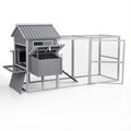 i.Pet Large Wooden Chicken Coop Rabbit Hutch Run Bunny Cage Poultry