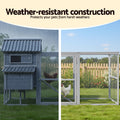 i.Pet Large Wooden Chicken Coop Rabbit Hutch Run Bunny Cage Poultry