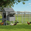 i.Pet Large Wooden Chicken Coop Rabbit Hutch Run Bunny Cage Poultry