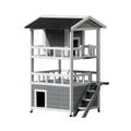 i.Pet Outdoor Cat House 72cm Wooden Shelter Rabbit Hutch Condo
